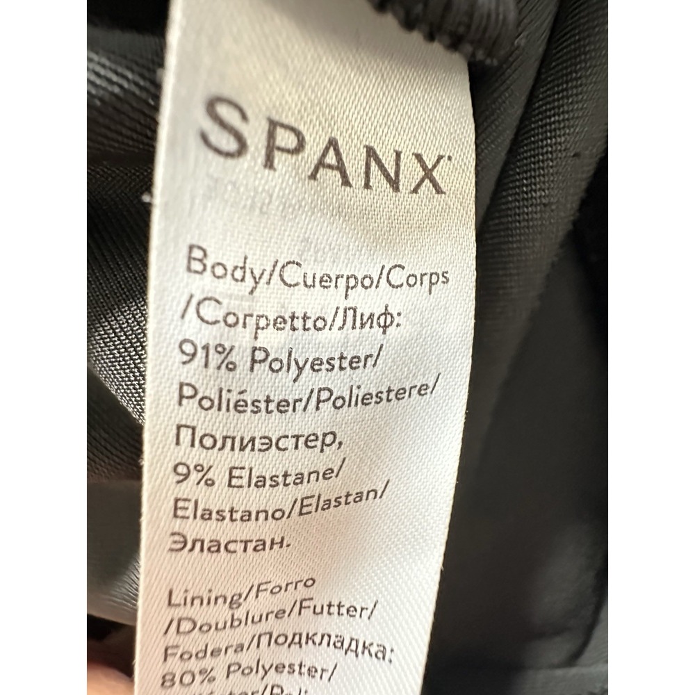 Spanx Legging Ankle Pants‎ Womens Large Black Velour Skinny Pull On 26x28 - Picture 13 of 13